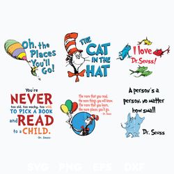 dr seuss svg bundle, funny dr seuss quote svg, dr seuss svg, thing svg, cute cat svg, teacher svg, svg file for cricut d