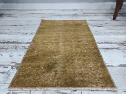 turkish rug mat, porch mat rugs, vintage rug, kitchen floor mat, small rustic rug, oushak rug, organic rug, bath mat