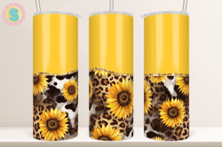 sunflower western agate tumbler wrap