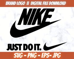 nike just do it logo nike design silhouette svg vector, png,eps,jpg instant download