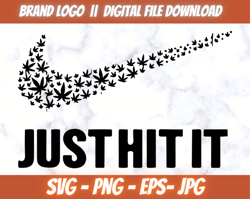 nike just hit it logo,nike design silhouette svg vector, png,eps,jpg, instant download.