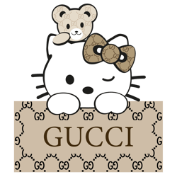 logo gucci hello kitty disney brand svg, fashion brand svg, gucci logo silhouette svg file cut digital download