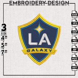 la galaxy logo embroidery designs, mls embroidery files, la galaxy mls teams, la galaxy football, digital download