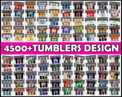 4,500 tumblers designs 20oz skinny straight & tapered bundle, bundle design template for sublimation, full tumbler wrap