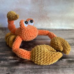 crochet scorpion scorpion real lifelike scorpion toy interior scorpion amigurumi scorpion knitted from thread