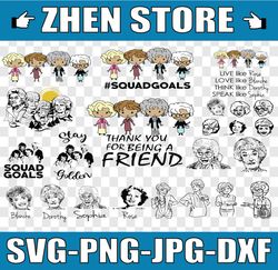 golden girls bundle svg,png,dxf, golden girls clipart, golden girls bundle