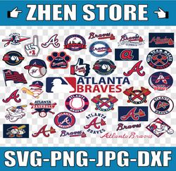 atlanta braves svg, cut files,baseball clipart, cricut contains dxf, eps,atlanta, braves  svg, mlb svg, instant