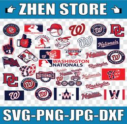 washington nationals svg, cut files, baseball clipart, cricut nationals svg, washington cutting files, mlb svg,