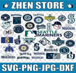 seattle mariners svg, baseball clipart, cricut seattle svg, mariners svg, cutting files, mlb svg, clipart, inst