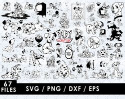 dalmatians svg files, dalmatians png files, vector png images, svg cut file for cricut, clipart bundle pack