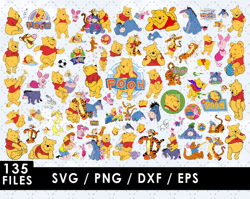 winnie the pooh svg cut files winnie pooh clipart png images winnie the pooh svg layered pooh bear svg, clipart bundle