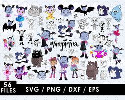 vampirina svg vampirina characters svg cut files vampirina png images vampirina layered svg vampirina clipart bundle