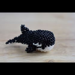 killer whale pattern, 3d beading pattern, sea pattern, killer whale tutorial. how to make killer whale shark.