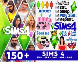 sims svg files the sims games svg cut files the sims game png images the sims layered the sims logo clipart bundle