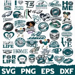 philadelphia eagles bundle, philadelphia eagles team svg, philadelphia eagles svg, nfl teams svg, nfl svg, png dxf