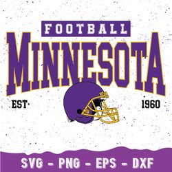 Minnesota Football Svg, Vintage Style Minnesota Football, Football Svg, Minnesota Svg