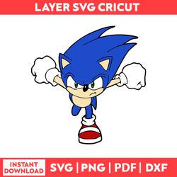 movie sonic by adventure sonic the hedgehog he hedgehog sonic cliparts svg, png, pdf, dxf digital file