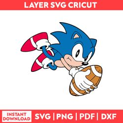 classic sonic playing football the hedgehog he hedgehog sonic cliparts svg, png, pdf, dxf digital fille