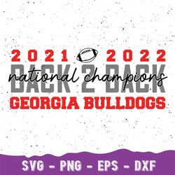 UGA Bulldogs Braves National Champion 2023 Svg, GA national championship  Svg, Georgia National Back To Back Championship