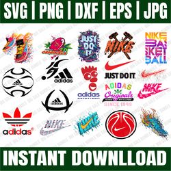 bundle 18 files adidas logo fashion svg, adidas, nike logo svg, mickey nike svg, just do it svg, logo svg, fashion brand