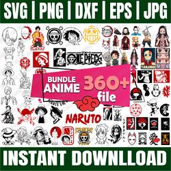 bundle 360 files anime svg, anime svg, anime svg cricut, demon svg, manga svg, anime pack, japanese cartoon svg