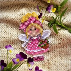 fairy cross stitch pattern roses cross stitch pattern little girl cross stitch pattern cute cross stitch pattern pdf