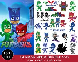 150 pj masks svg bundle, pj masks svg cricut, pj masks svg, pj masks svg layered, pj masks png, pj mask, pj masks svg fi