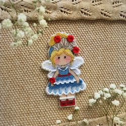 fairy cross stitch pattern sea cross stitch pattern little girl cross stitch pattern cute cross stitch pattern pdf