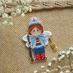 elf cross stitch pattern sea cross stitch pattern little boy cross stitch pattern cute cross stitch pattern pdf