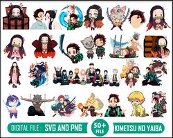 demon slayer svg, anime svg bundle, anime svg, anime svg cricut, demon svg, manga svg, anime pack, japanese cartoon svg,