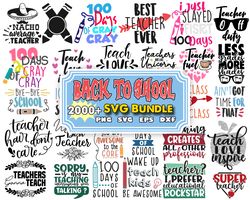 back to school svg bundle, school svg, teacher svg, 100 days of school svg, kindergarten svg,  first day of school svg,t