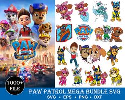 1000 paw patrol bundle svg, paw patrol svg, paw patrol clipart, dog patrol svg, dog patrol clipart, paw patrol cut file,