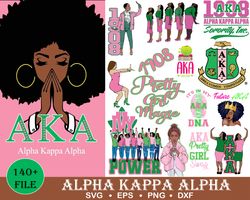 140 alpha kappa alpha pretty girl queen svg, aka pretty girl png, alpha kappa alpha svg, aka girl vector file, aka black