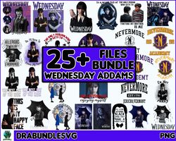 2022 tv series png, horror movies png, wed addams png bundle, nevermore academy png, wed the best day of week png