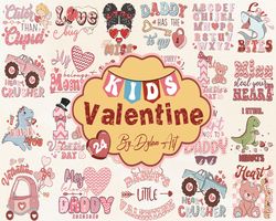 kids valentine svg png bundle retro hugs kisses steal heartbreaker ladies man first valentine lover babe xo xo alphabet