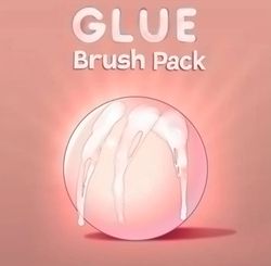 glue – procreate brush pack