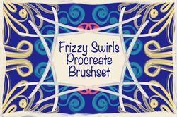 frizzy swirls procreate brushes