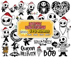 1500 nightmare before christmas svg, nightmare svg, jack skellington svg, jack and sally svg,instant download