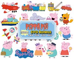 1500 peppa pig svg, peppa pig png, peppa pig alphabet, family peppa pig svg,peppa pig svg bundle, svg files for cricut