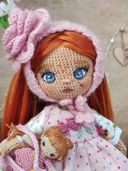 handmade stuffed doll with clothes set