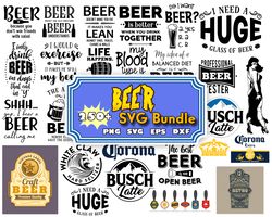 250 beer logo svg bundle, beer clipart bundle, beer svg for cricut, beer svg