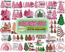 bundle christmas tree cake svg, little debbie christmas tree cake svg, christmas cake png, cricut christmas files