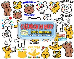 children in need svg bundle, children in need png, children in need svg, pudsey bear, pudsey bear svg, pudsey bear png,