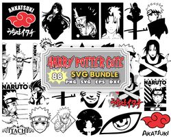 naruto svg bundle, anime vector, anime cut file, anime clipart, anime silhouette, anime bundle