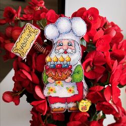 santa cross stitch pattern christmas cross stitch pattern christmas ornament cross stitch xmas cross stitch pattern pdf