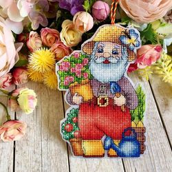 santa cross stitch pattern christmas cross stitch pattern christmas ornament cross stitch xmas cross stitch pattern pdf