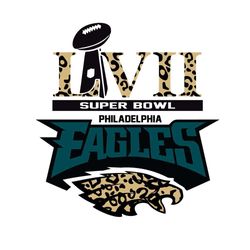 super bowl lvii philadelphia eagles logo leopart svg cutting files