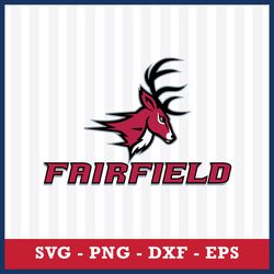 fairfield stags svg, fairfield stags logo svg, ncaa svg, sport svg, png dxf eps file