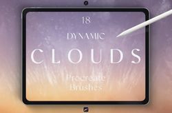 dynamic clouds procreate brushes