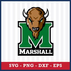 marshall thundering herd svg, marshall thundering herd logo svg, ncaa svg, sport svg, png dxf eps file